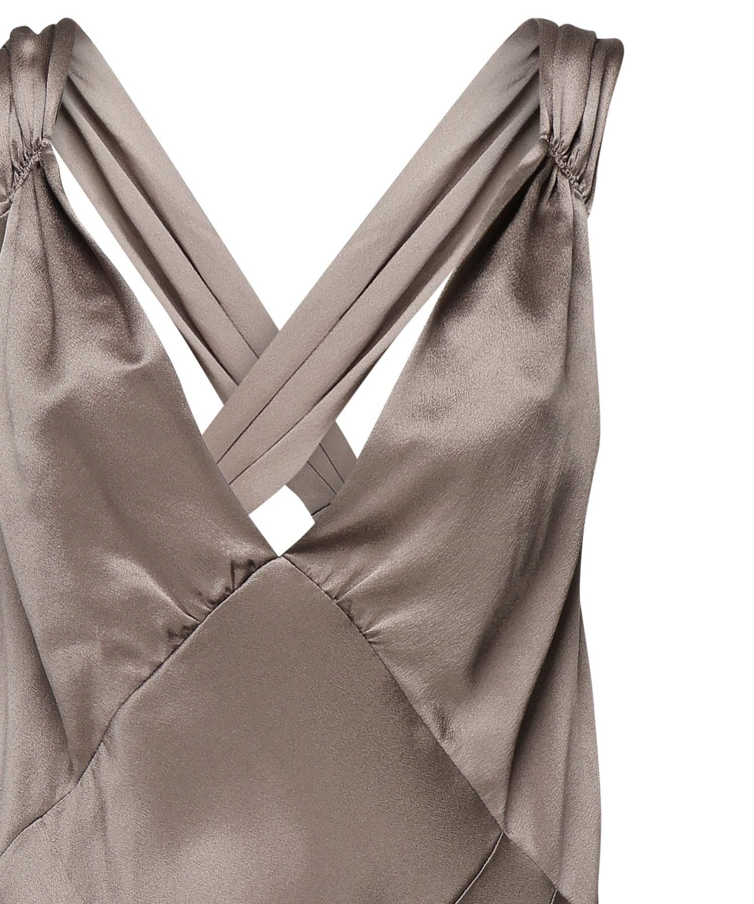 Abito lungo incrociato sulla schiena 797615 Y001W2783 SAINT LAURENT 