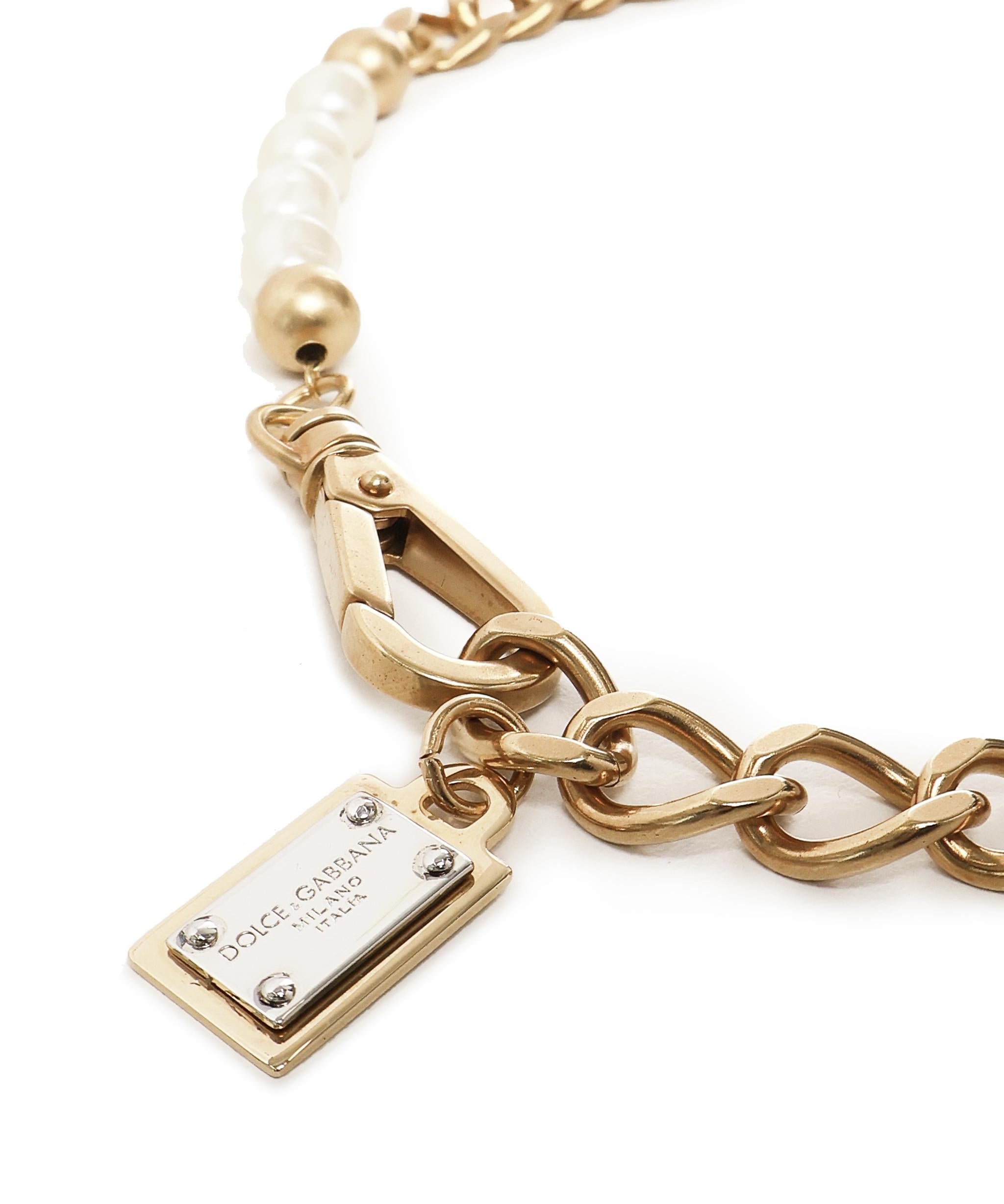 Collana a maglie con perle WNO6C4 W1111ZOO00 DOLCE & GABBANA 