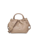 Borsa in pelle con logo<BR/> BIBP9E702 TAUPE BIASIA 