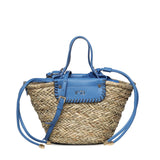 Mini bag Vanna con logo 73BS9N202 VANNABLUET/NATURALE V° 73 