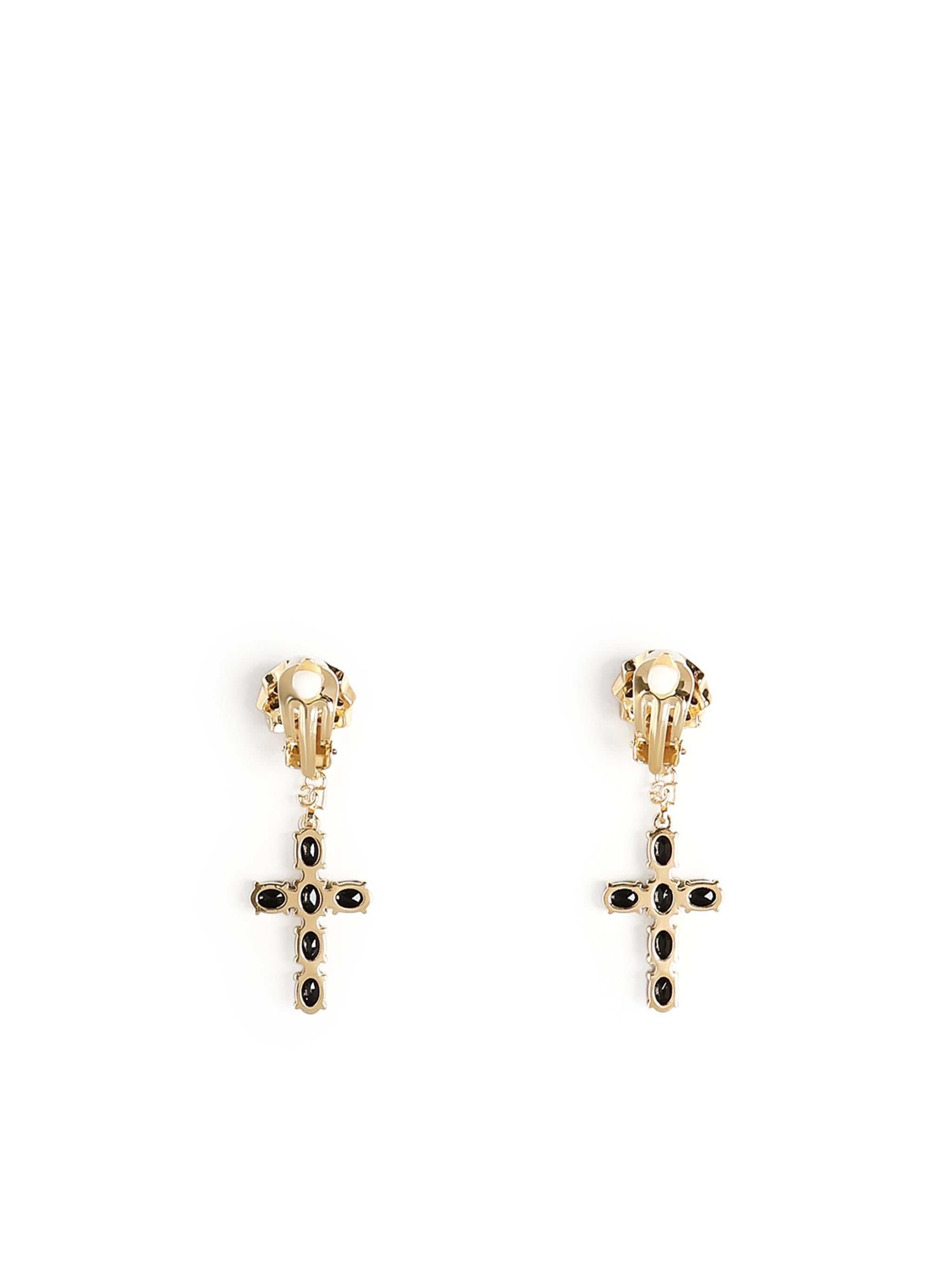 Orecchini pendenti con croci in strass WEQ4S3 W1111N0011 DOLCE & GABBANA 