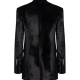 Blazer monopetto in velluto DJ863 VS0040D999 DONDUP 