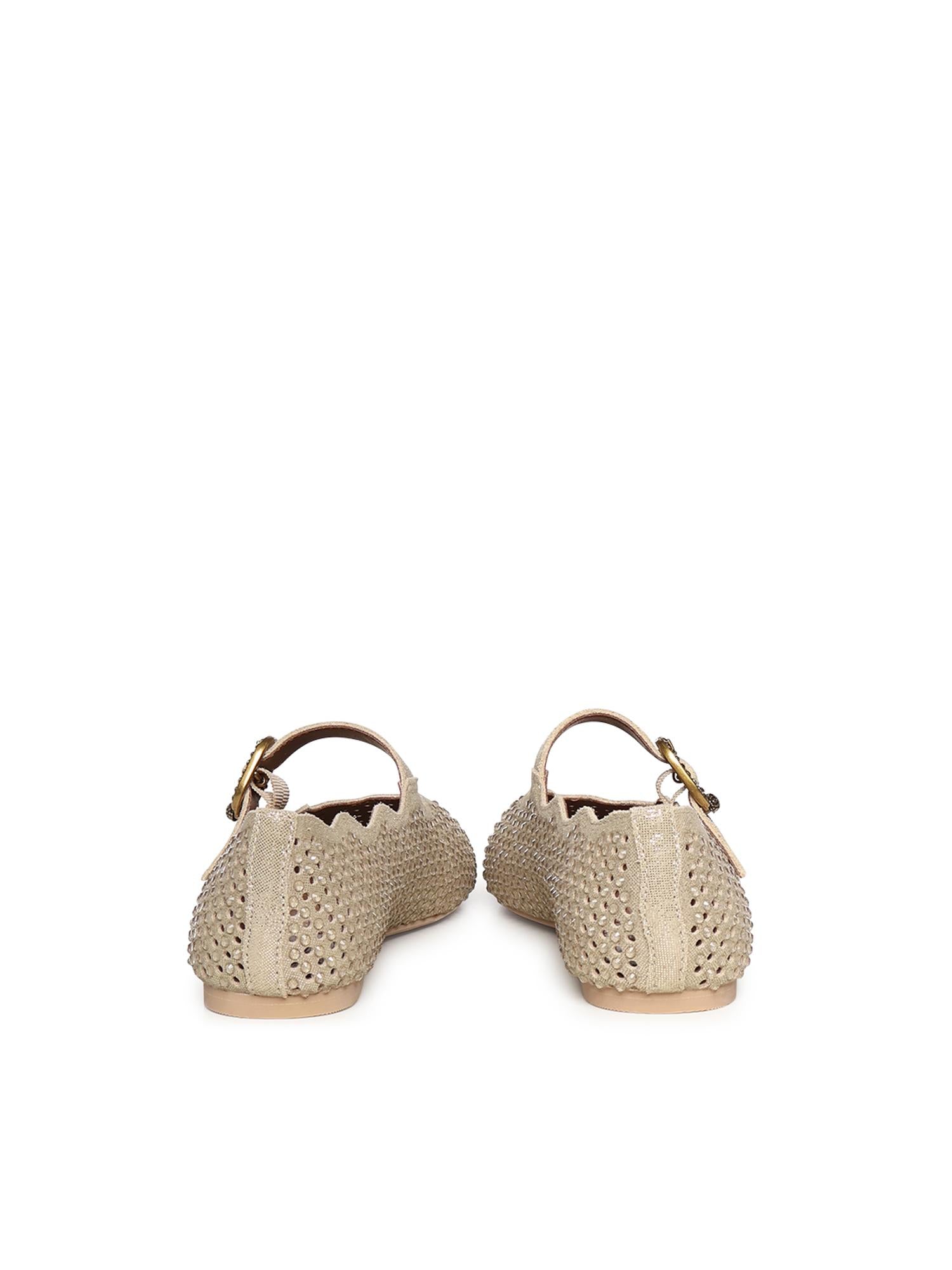 Ballerina Wavy Maifair con cristalli 5596461209 GOLD KURT GEIGER 