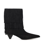 Stivale Jayla in pelle scamosciata con frange 40F5JYME5S 001 MICHAEL MICHAEL KORS 