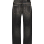Jeans crop con applicazione posteriore logo GMP01186 P00099490100 GOLDEN GOOSE 