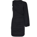 Mini abito Selene monospalla T190121A TJP073BLACK THE ANDAMANE 