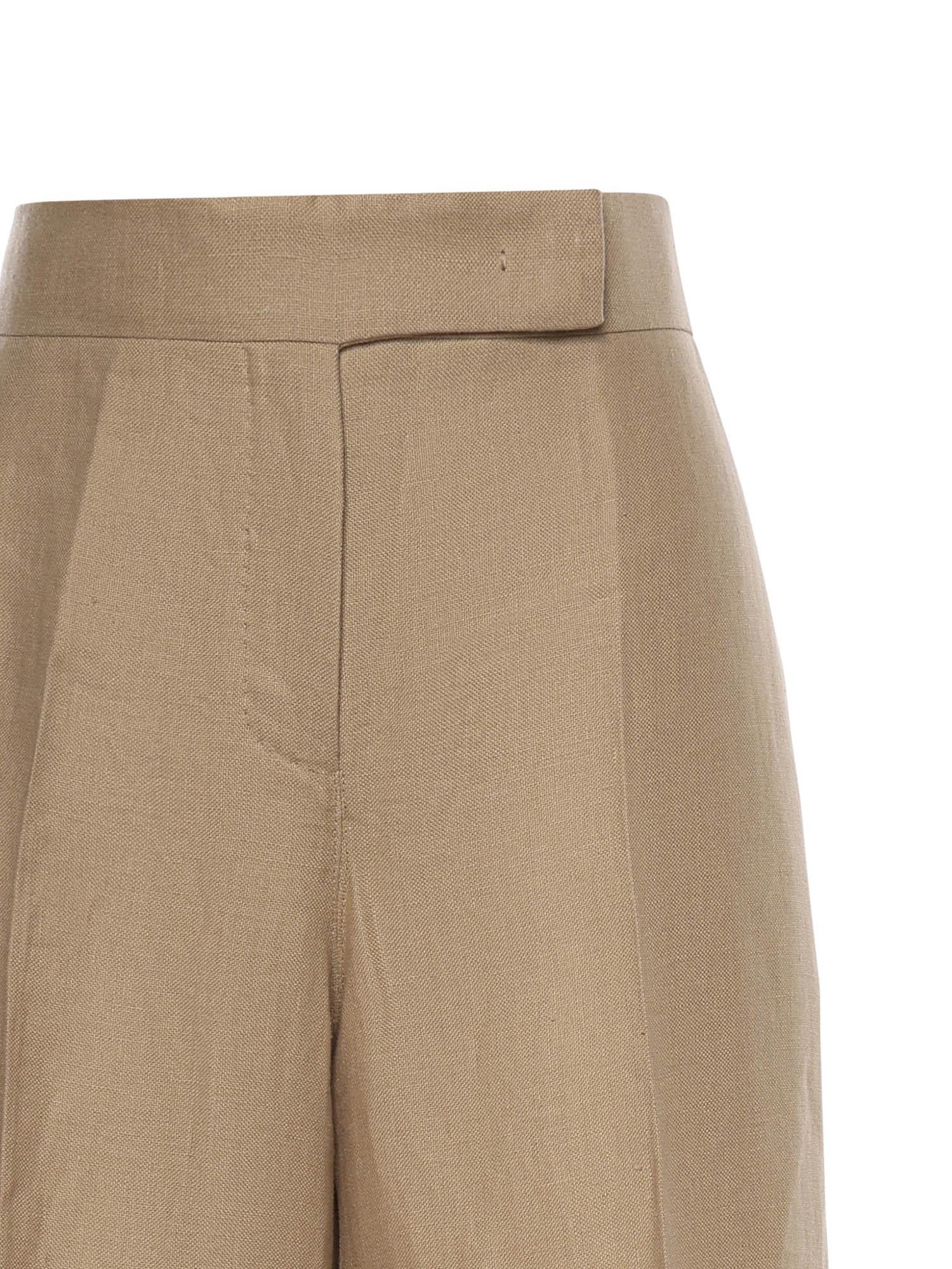 Pantalone in natté di lino 2611131243600 003 MAX MARA 