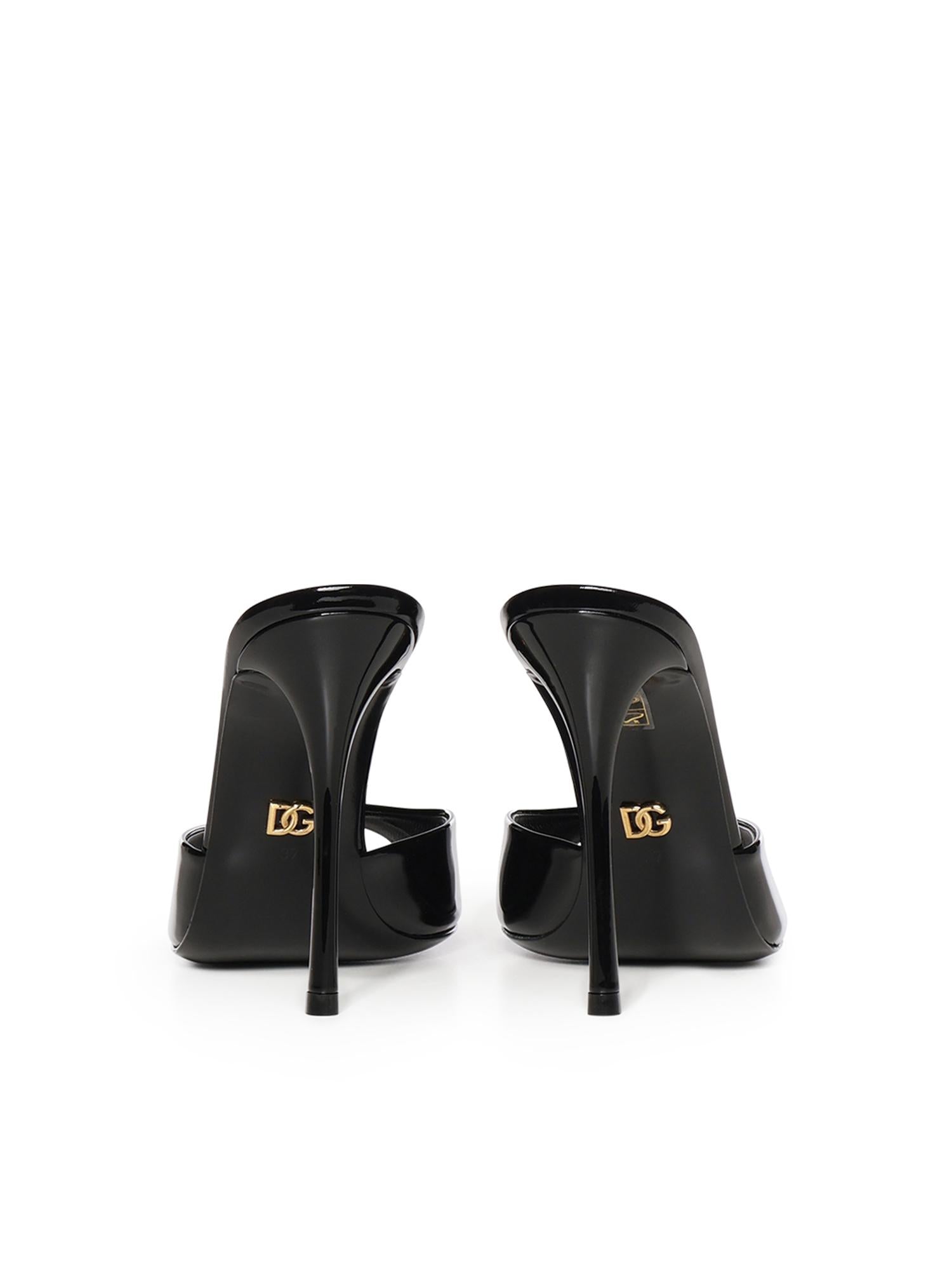 Mule Keira in pelle verniciata CR2011 A147180999 DOLCE & GABBANA 
