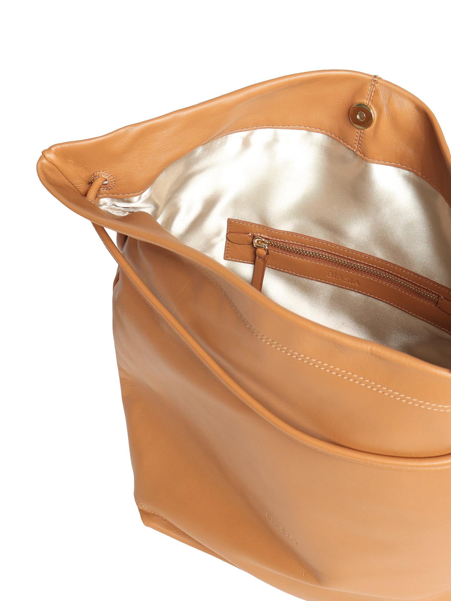 Borsa a spalla in pelle BIBP9ZI01 089 BIASIA 