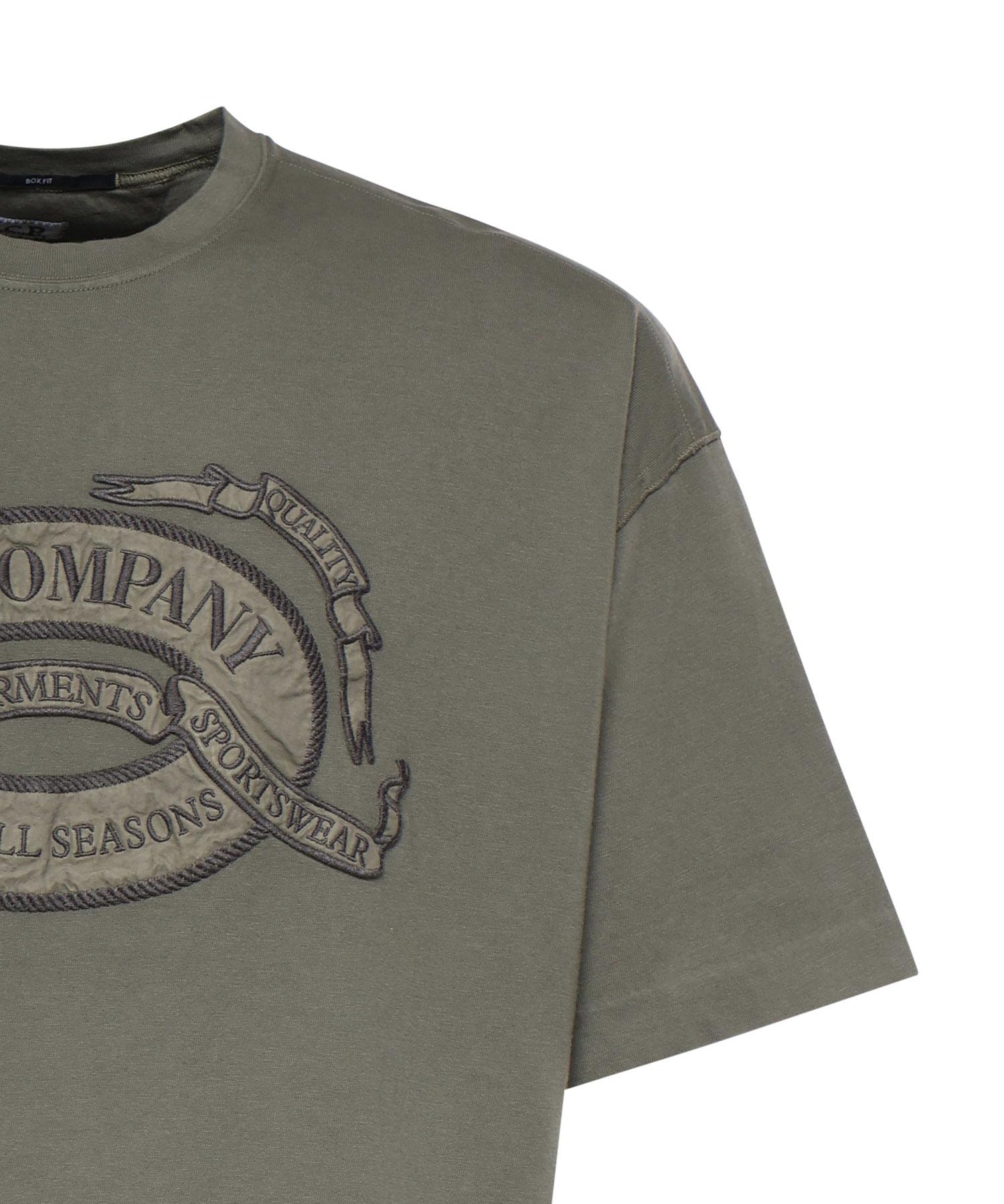 T-shirt in jersey di cotone con logo<BR/> 20CMTS220A 005697O921 C.P. COMPANY 
