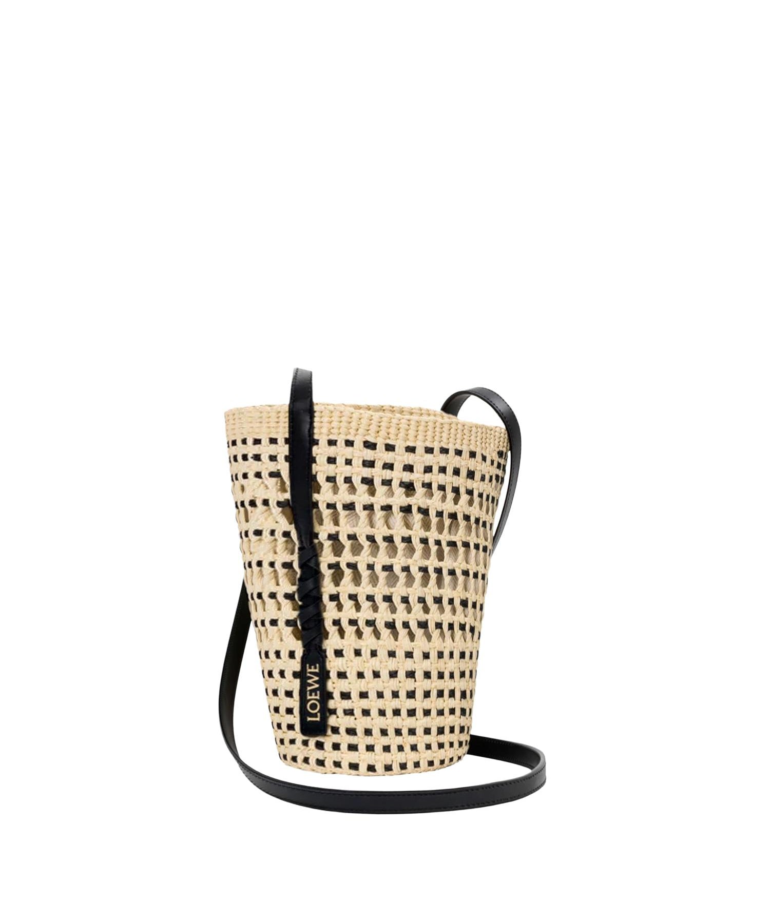 Borsa Braid in palma Iraca e pelle di vitello C630IMBX01 2165 LOEWE 