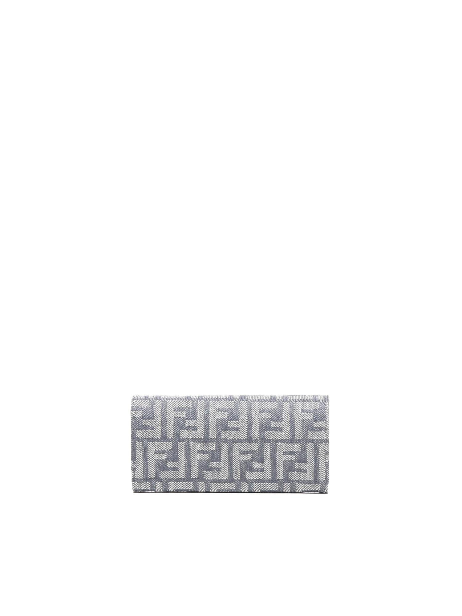 Portafoglio con catena jacquard FF 8M0365 AUT4F1SXQ FENDI 