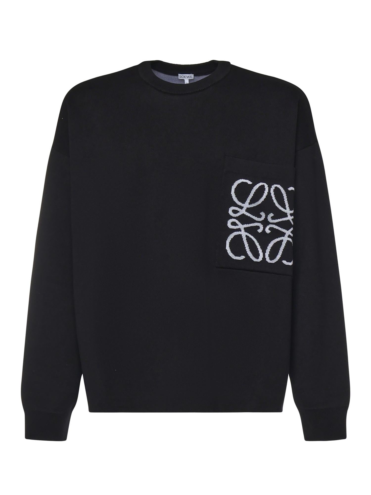 Maglia Anagram in cotone con tasca H526Y14KKI 1102 LOEWE 