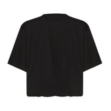 T-shirt cropped con ricamo logo 104257 A2F8Z99 PINKO 