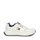 Sneakers con mix di texture e logo<BR/> EM0EM01581 TCR TOMMY HILFIGER 