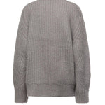 Maglione in misto lana con logo lavorato a maglia 114641 039 ROTATE 