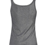 Top a canotta in maglia metallizzata con bottoni 104649 A2CQEI2 PINKO 