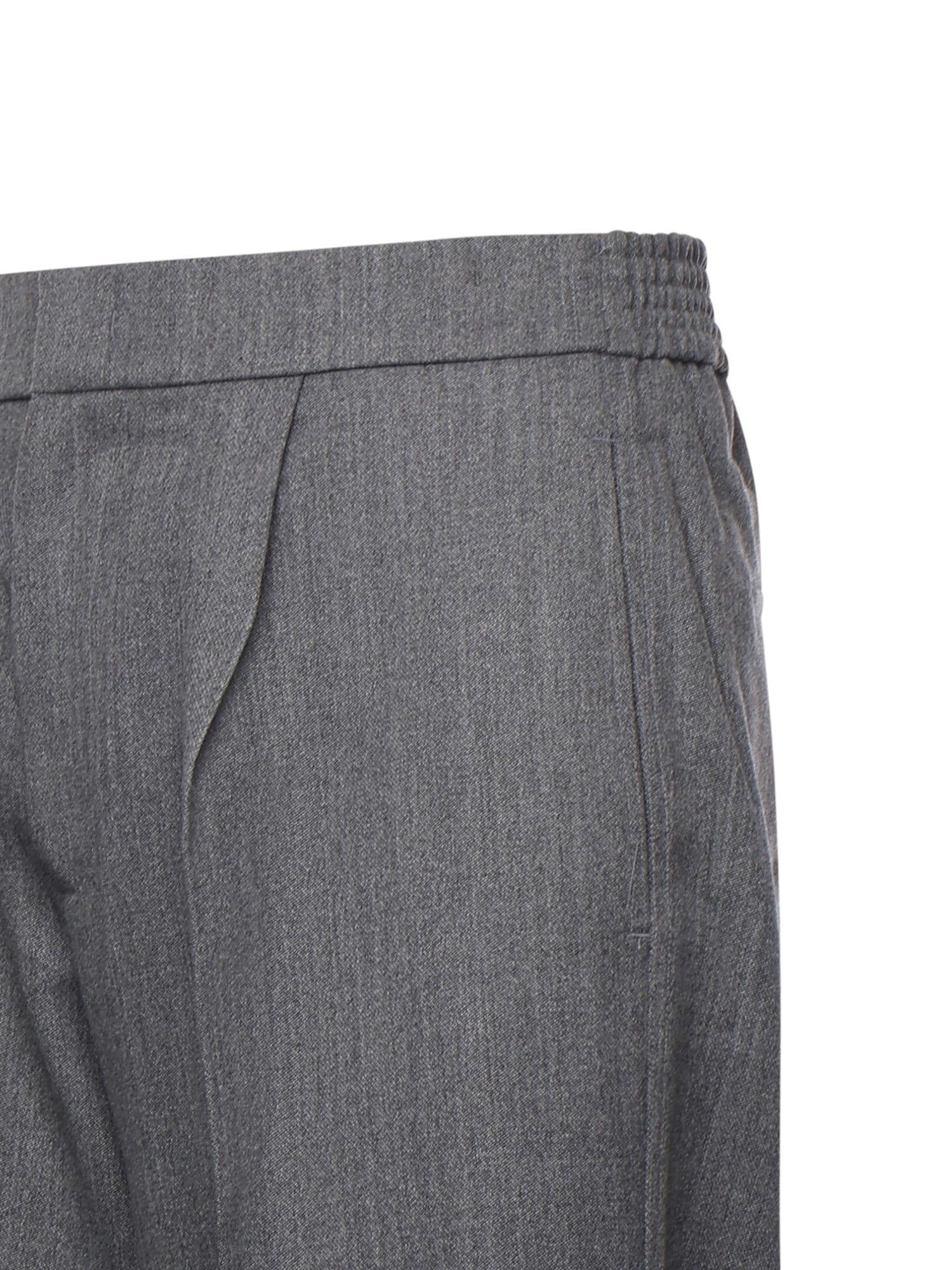 Pantaloni in misto lana con pinces PT005V2 GRY BONSAI 