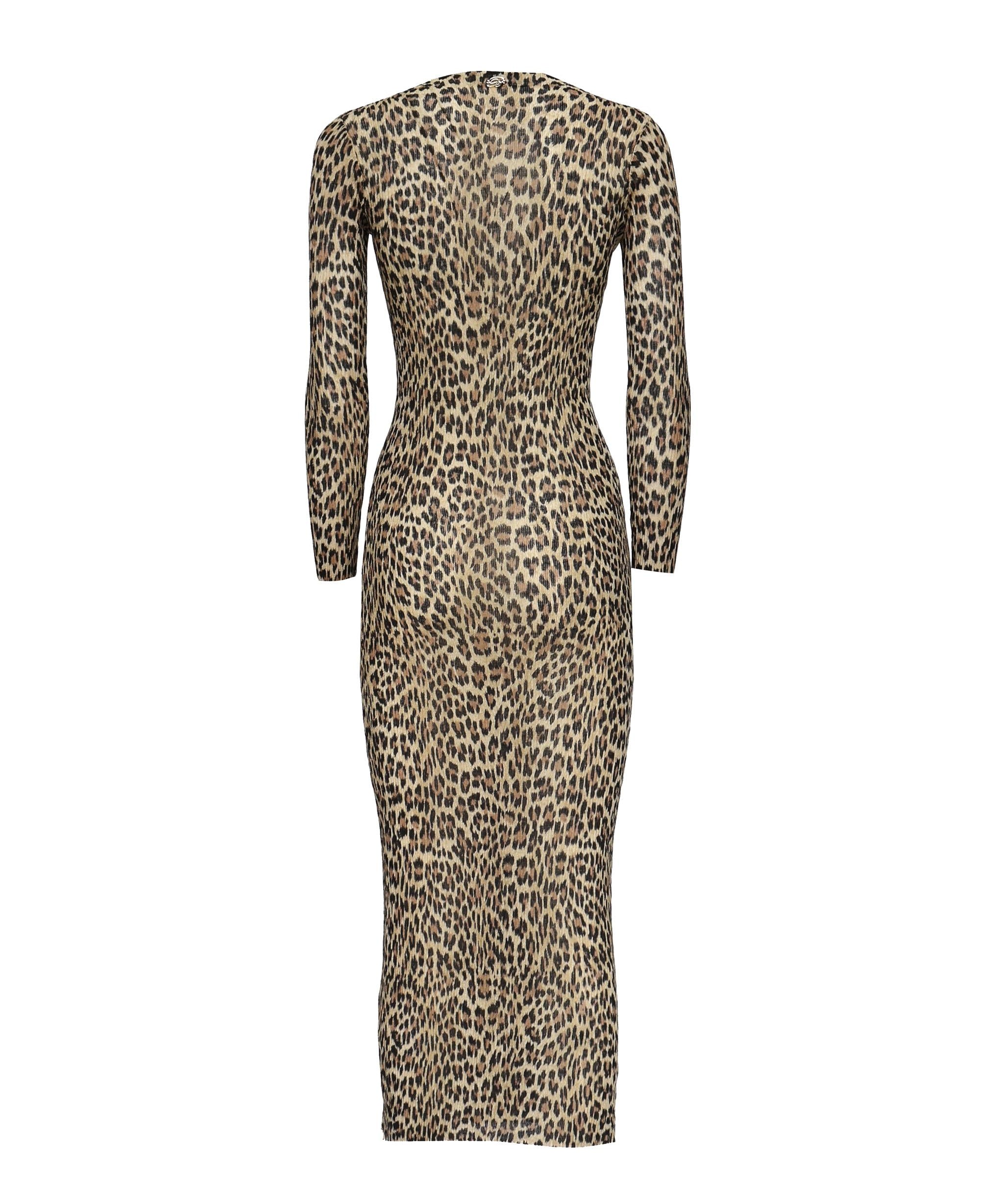 Abito midi con stampa leopard 2A582A M8159 BLUMARINE 