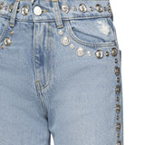 Jeans in denim di cotone con borchie COPP95STF2008 BLU COPERNI 