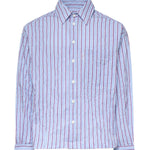 Camicia a righe con logo<BR/> SH005002 VU BONSAI 