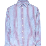 Camicia a righe con logo<BR/> SH005002 VU BONSAI 