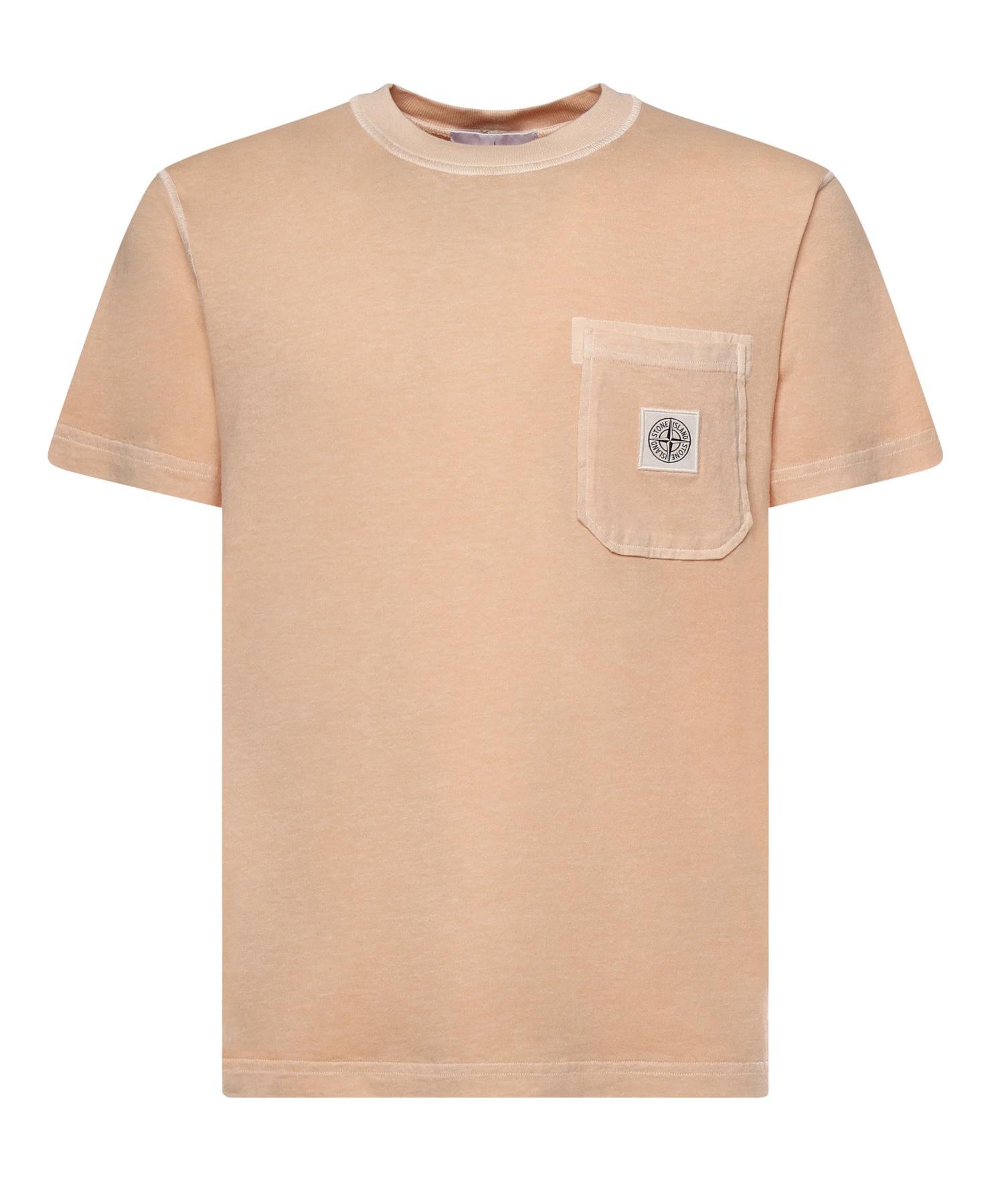 T-shirt con patch Compass L1S152100032 S0057V018E STONE ISLAND 