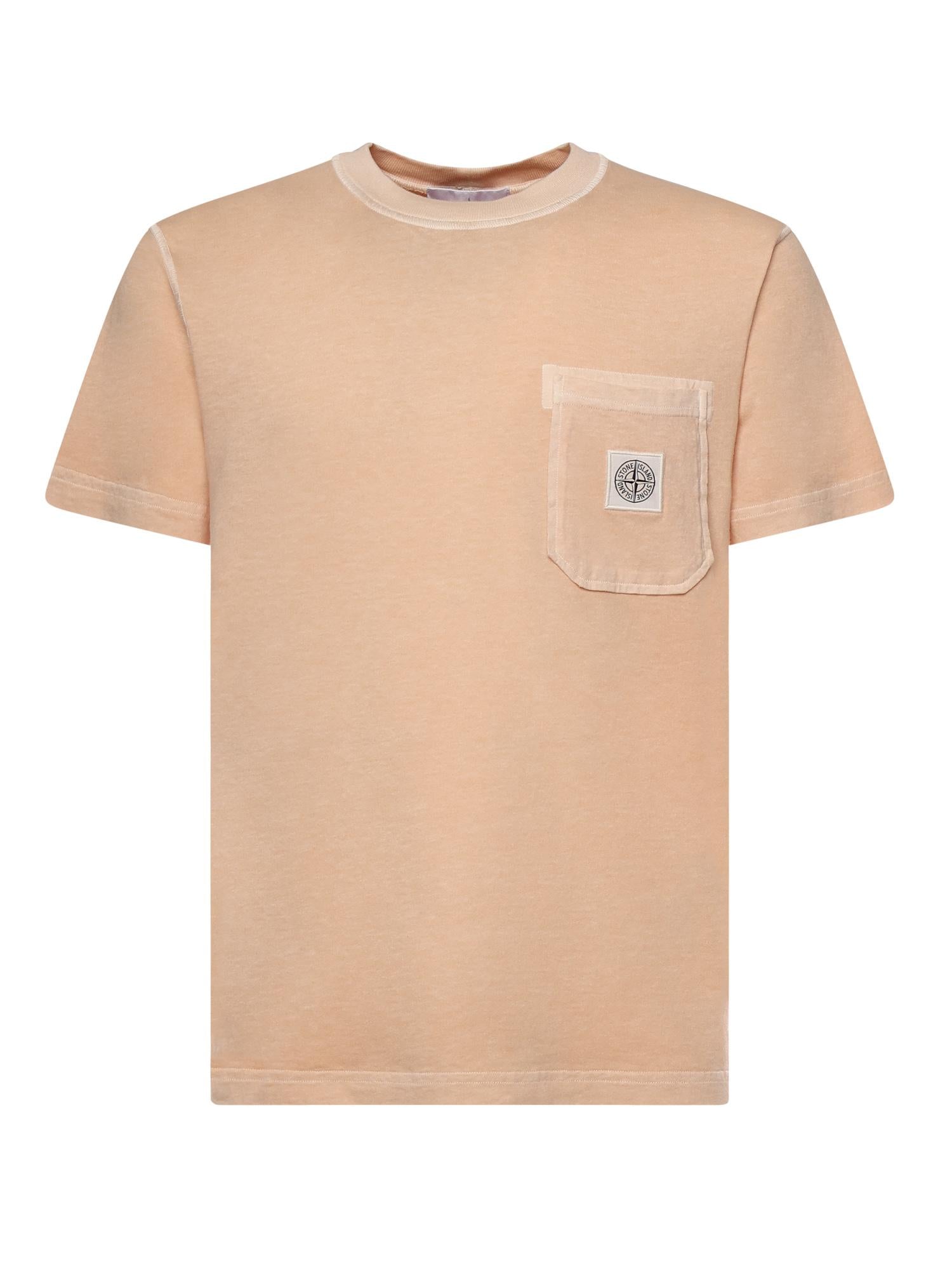 T-shirt con patch Compass L1S152100032 S0057V018E STONE ISLAND 