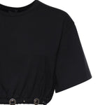 T-shirt cropped in jersey 106907 A3ARZ99 PINKO 