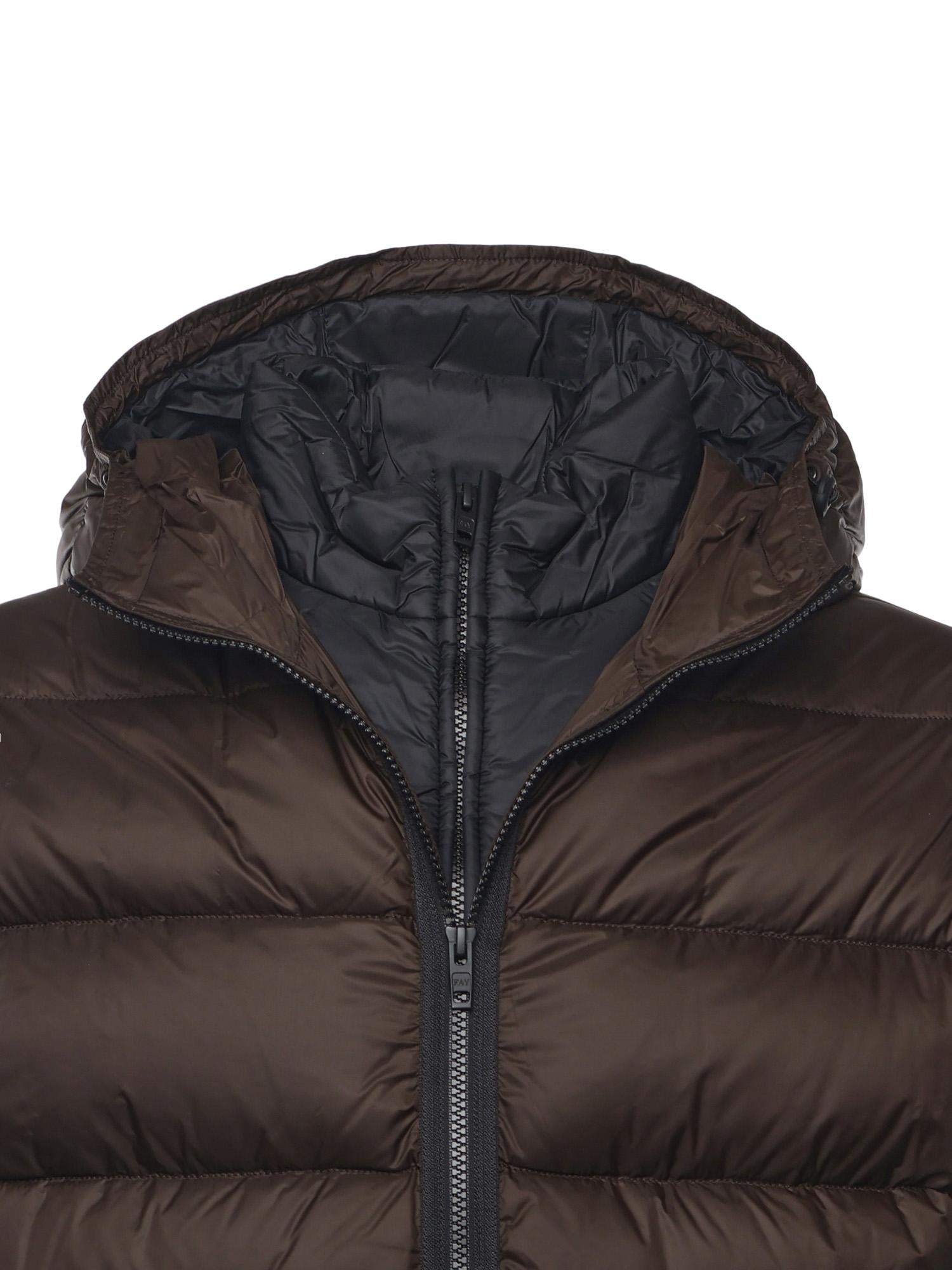Piumino double front in popeline calandrato NAM32510620XMH S808 FAY 
