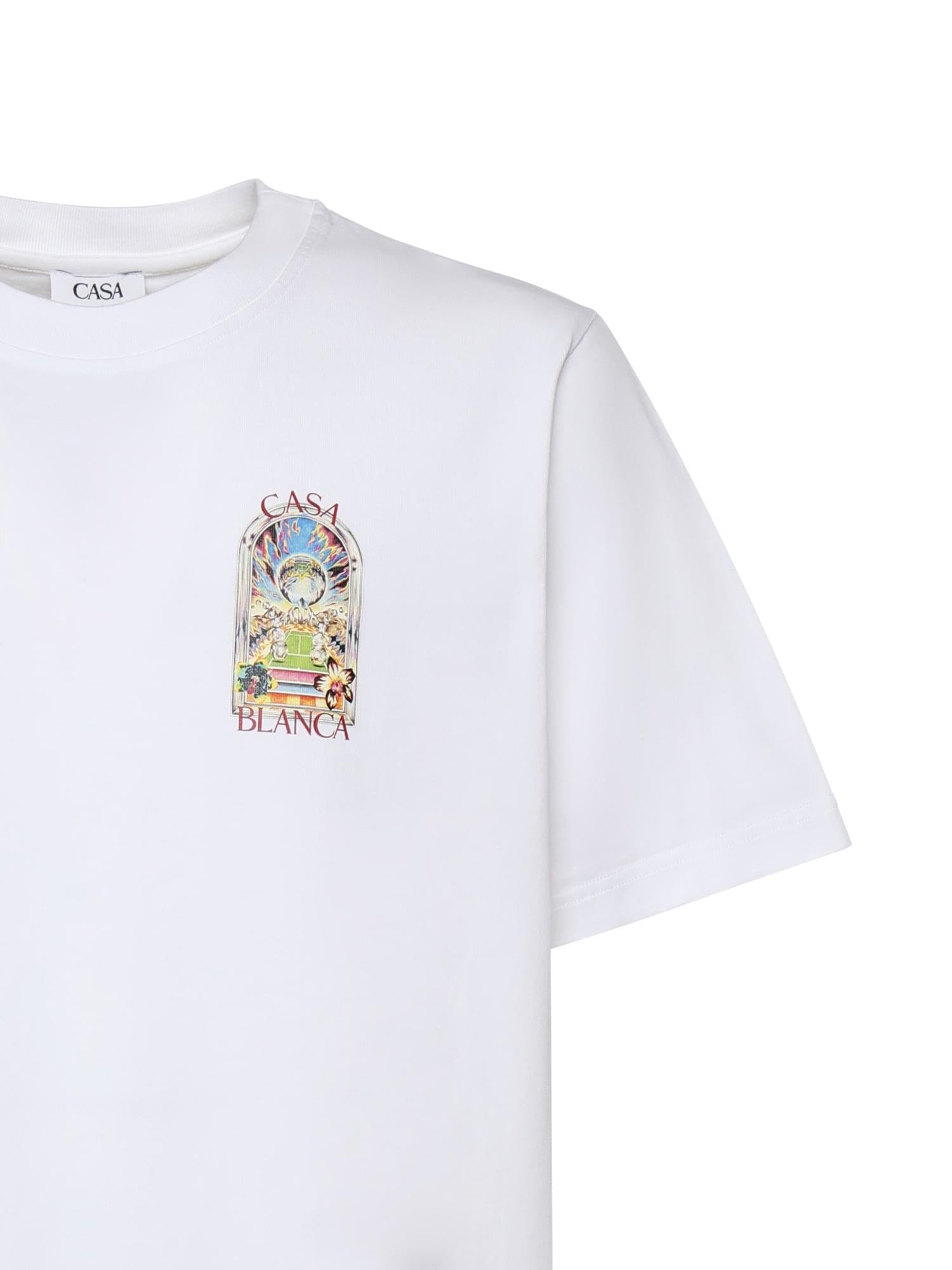 T-shirt in cotone con logo MSS26JTS001 15 CASABLANCA 
