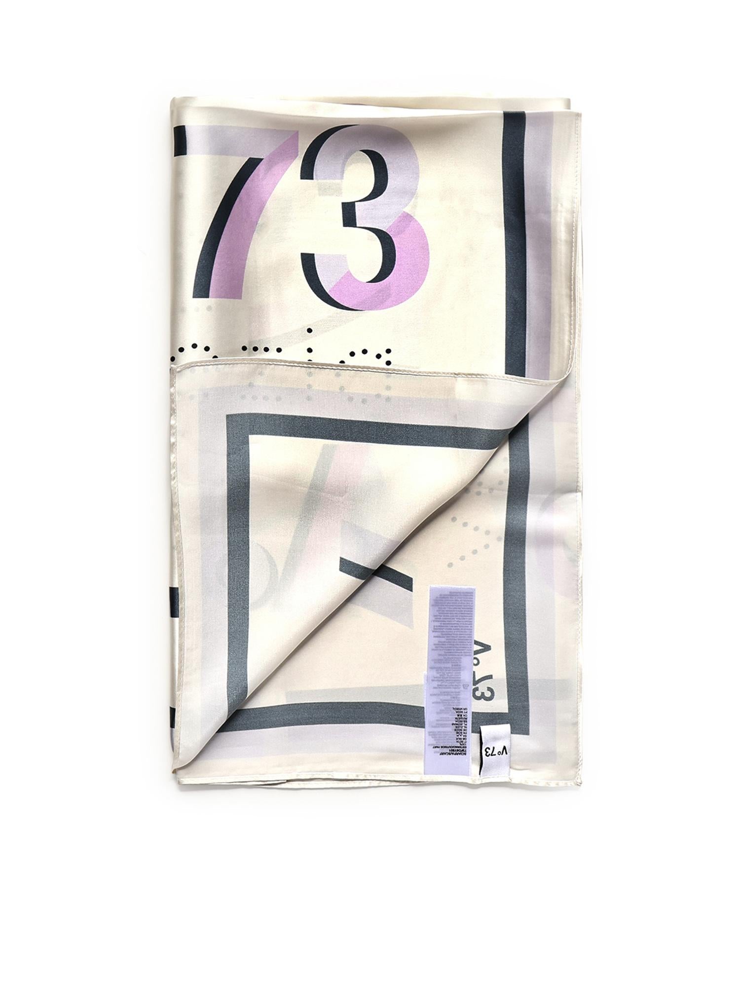 Foulard Alexandra con logo 73FD8Y801 ALEXANDRALILLA/MULTICOLOR V° 73 