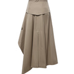 Gonna trench asimmetrica in gabardine 8127157 C5956 BURBERRY 