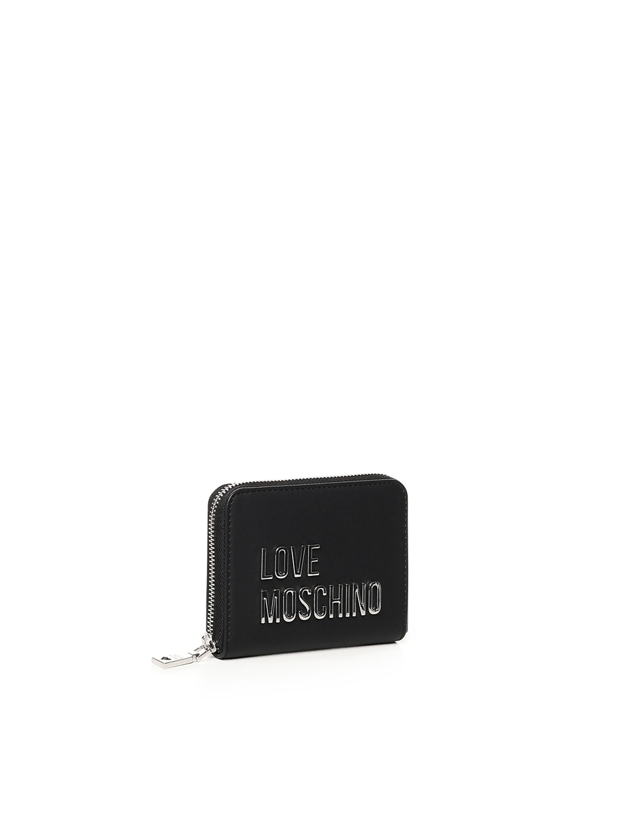 Portafoglio piccolo zip around JC5613PP1MKD0 00B LOVE MOSCHINO 