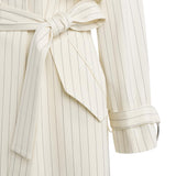 Trenchcoat in fresco di lana gessato DJ856 ES0080D001 DONDUP 