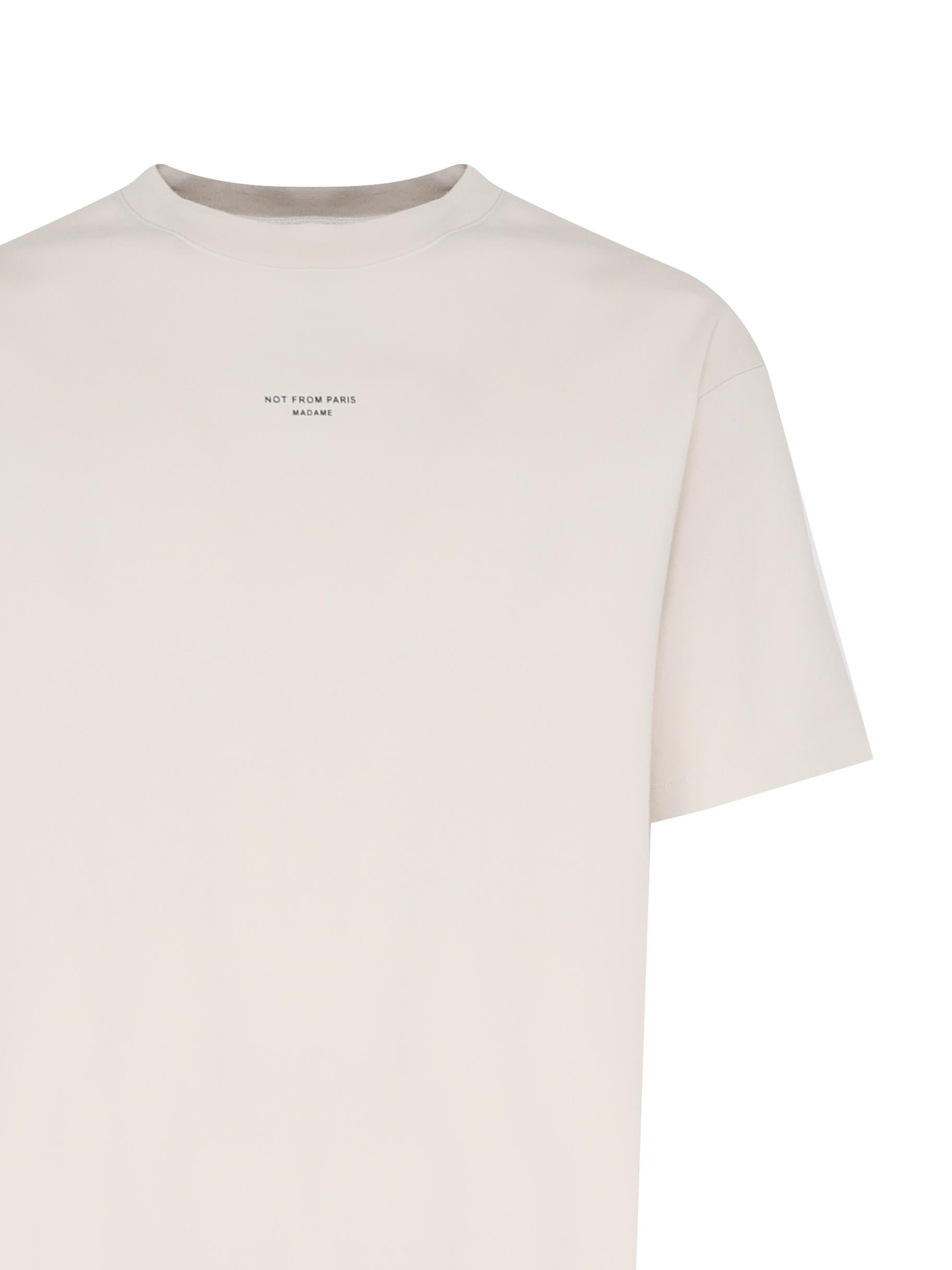 T-shirt Le Slogan Classique in cotone PERMTS202CO002 MT Drôle de Monsieur 