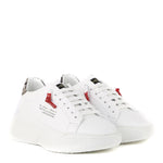 Sneakers Nemesis in nappa con lacci cerati NEMESIS2 PYTHONWHITE GIULIANO GALIANO 