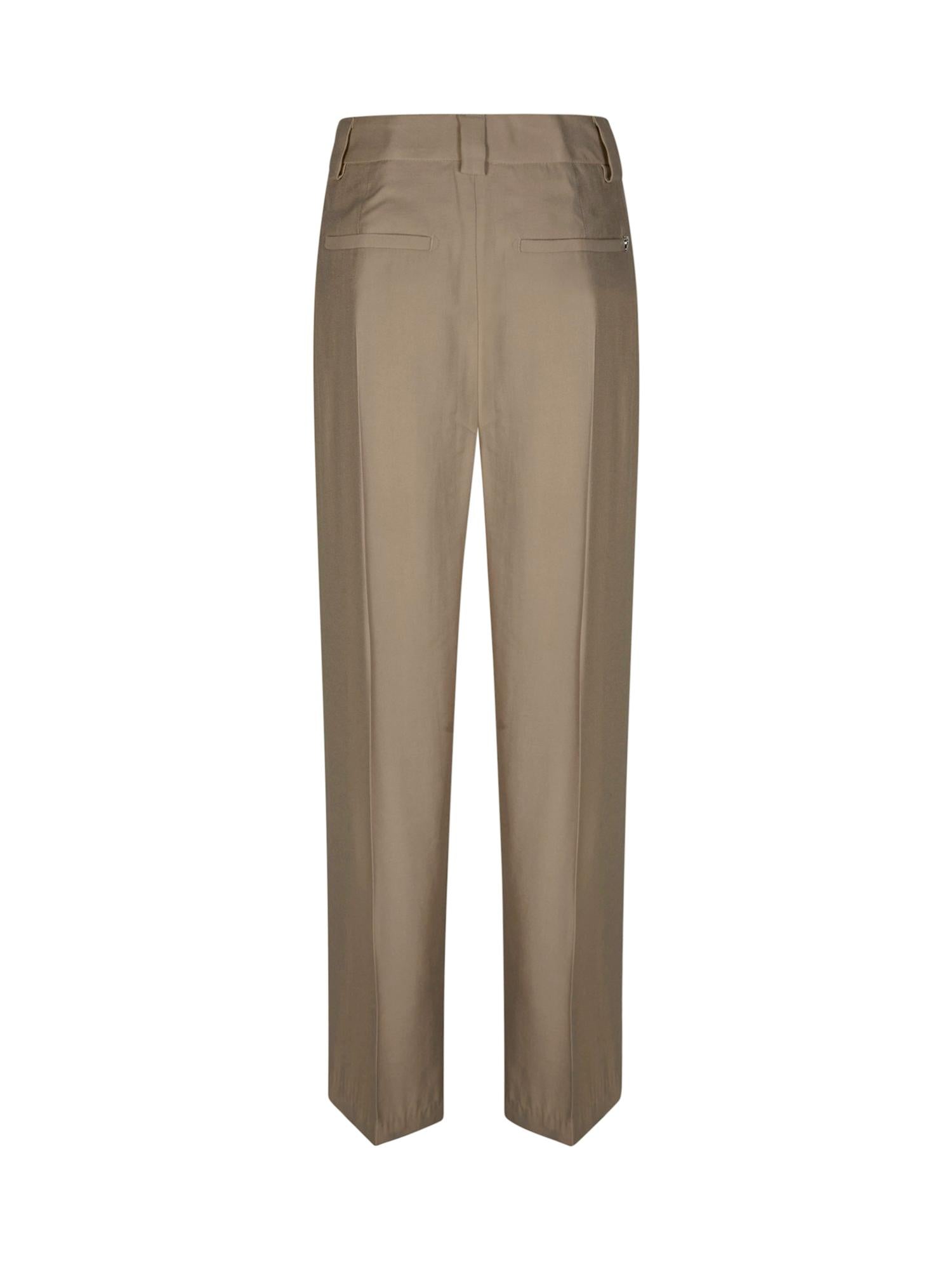 Pantaloni Abby in gabardina di viscosa DP883 IF0049DXXX010 DONDUP 