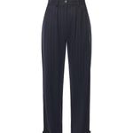 Pantaloni gessati a palloncino in lana 105707 A2QYEZ1 PINKO 