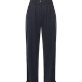 Pantaloni gessati a palloncino in lana 105707 A2QYEZ1 PINKO 