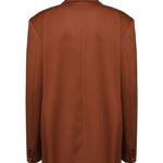 Blazer over doppiopetto in vigogna 25FWNCP-0012 BROWN NINEMINUTES 