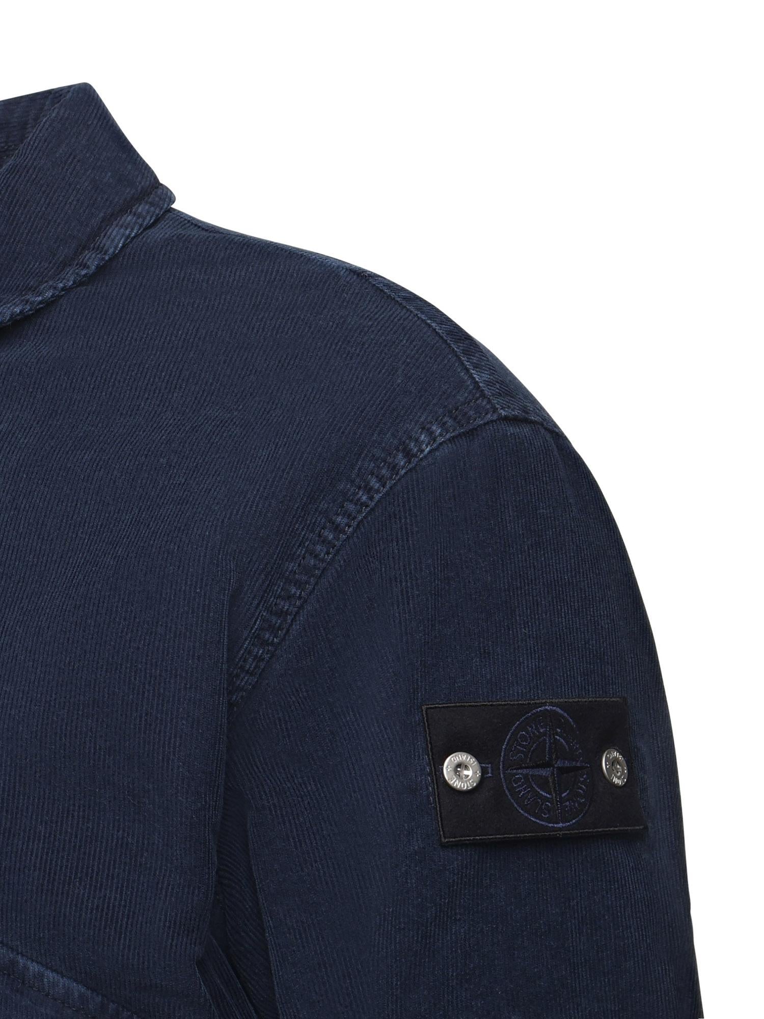 Bomber in velluto a costine con logo K2S154100123 S0J10V0021 STONE ISLAND 