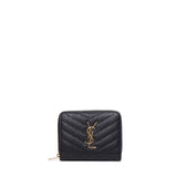 Portafoglio Cassandre matelassé in pelle 668288 BOW011000 SAINT LAURENT 