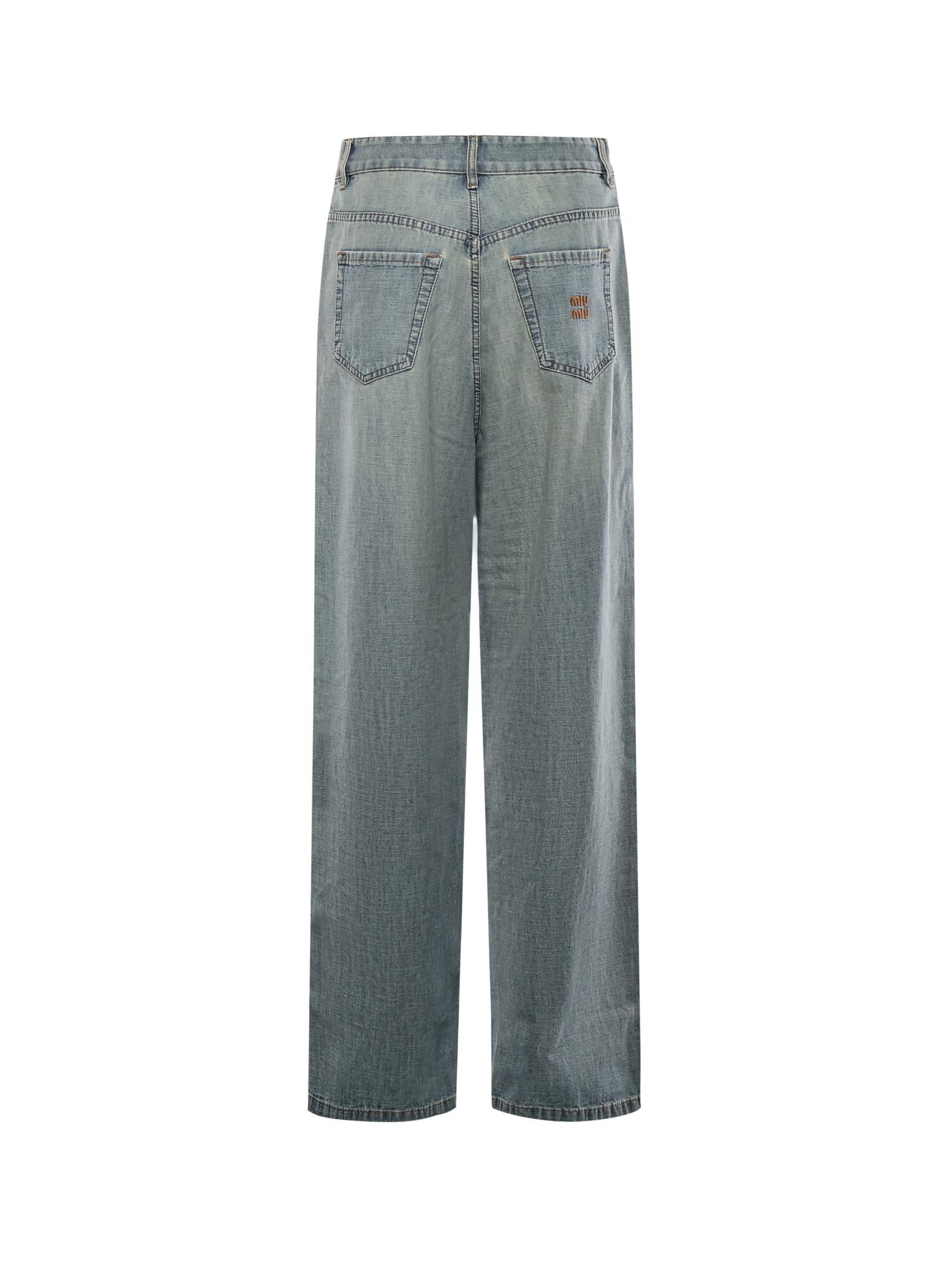 Jeans in chambray GWP394 18JIF0076 MIU MIU 