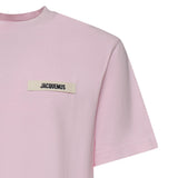 T-shirt in cotone con logo TSM00133AJ00226 431 JACQUEMUS 