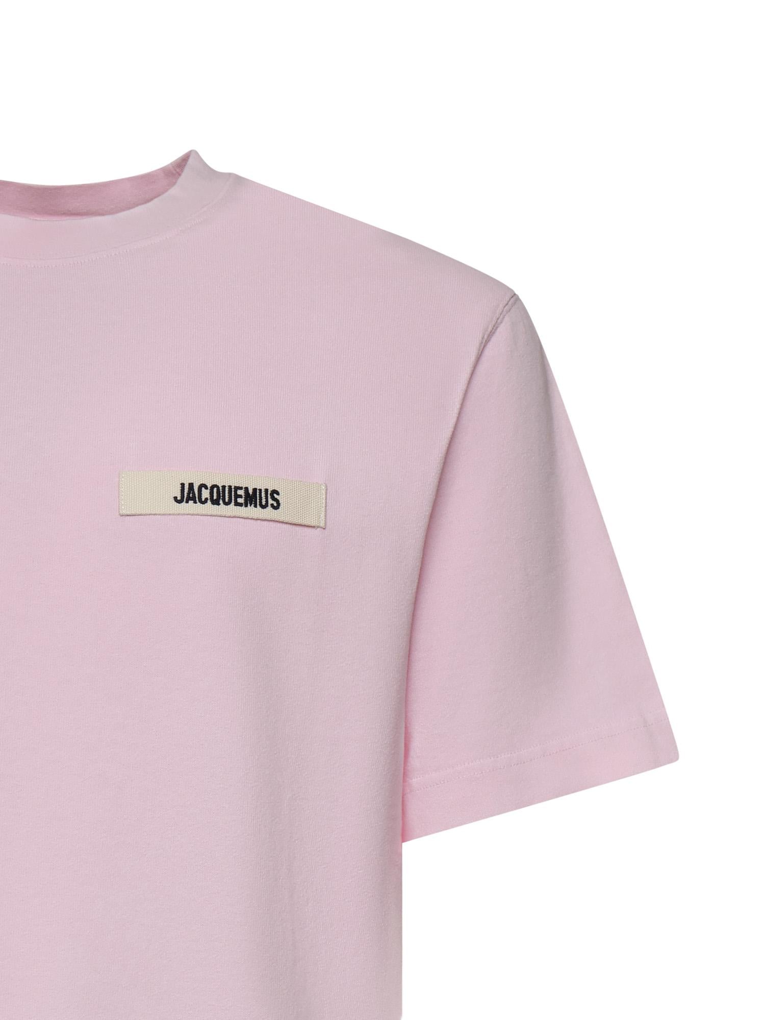 T-shirt in cotone con logo TSM00133AJ00226 431 JACQUEMUS 