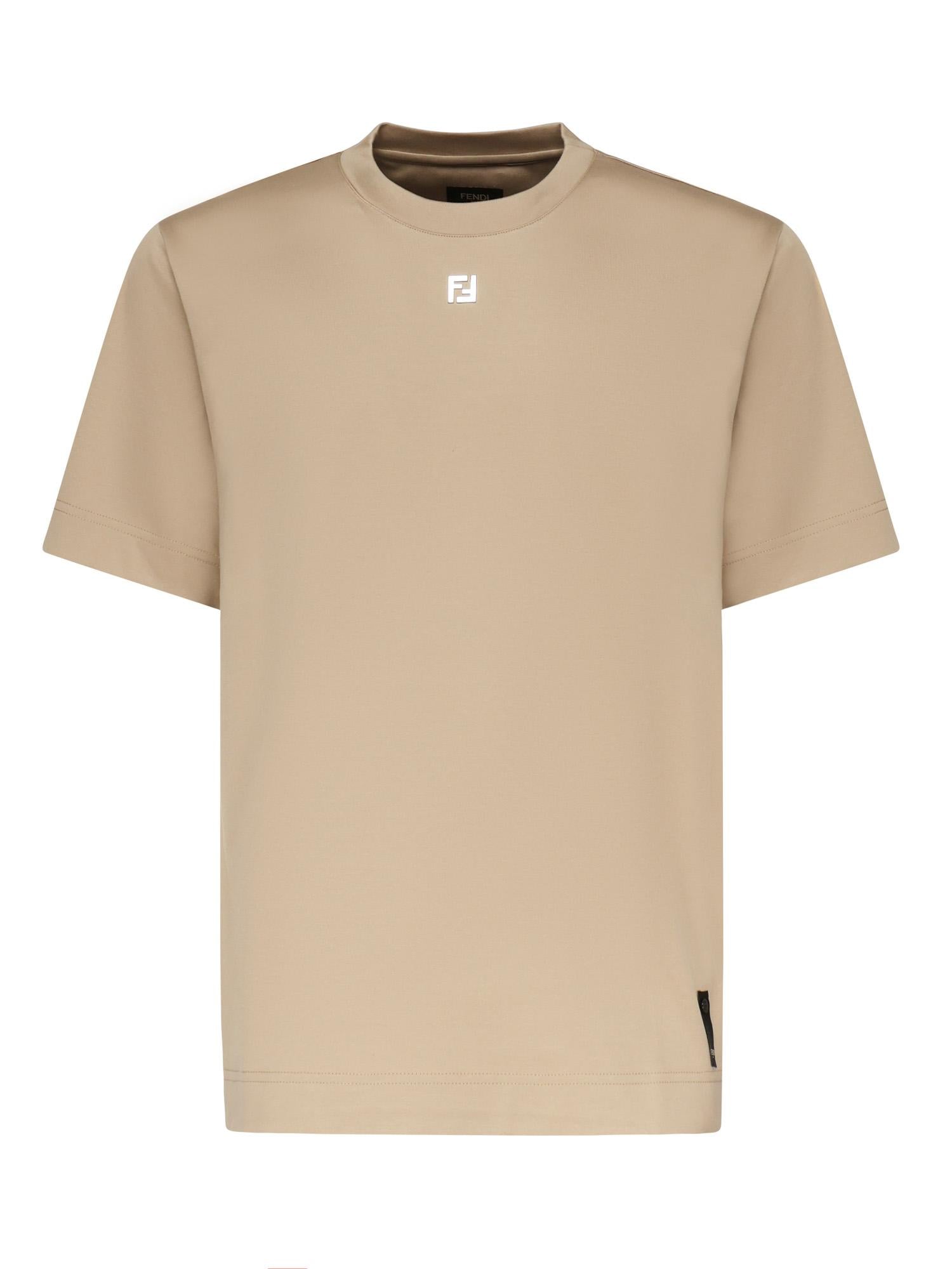 T-shirt in cotone con logo FY0936 ARYYF0QB9 FENDI 