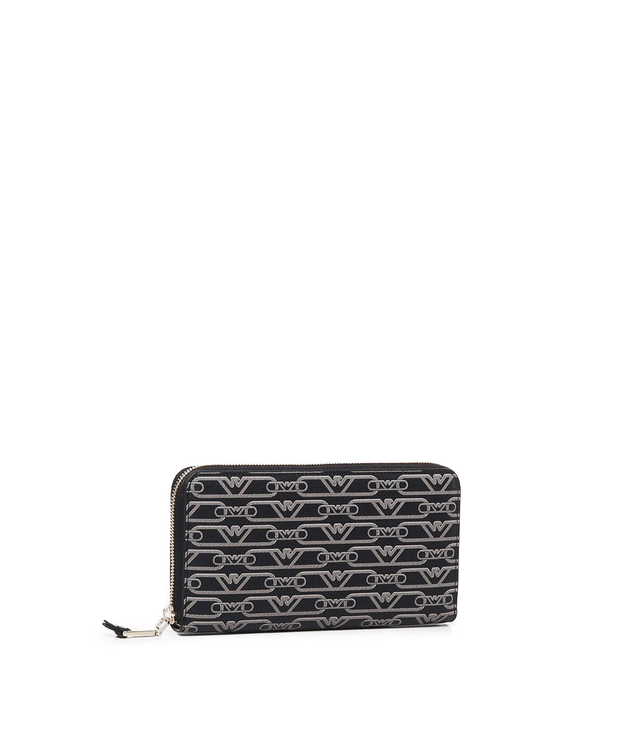 Portafoglio zip around eagle all over EW000366 AF11951FC033 EMPORIO ARMANI 