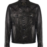 Giubbotto Julius in pelle JULIUS CAESAR COCCONERO GIULIANO GALIANO 