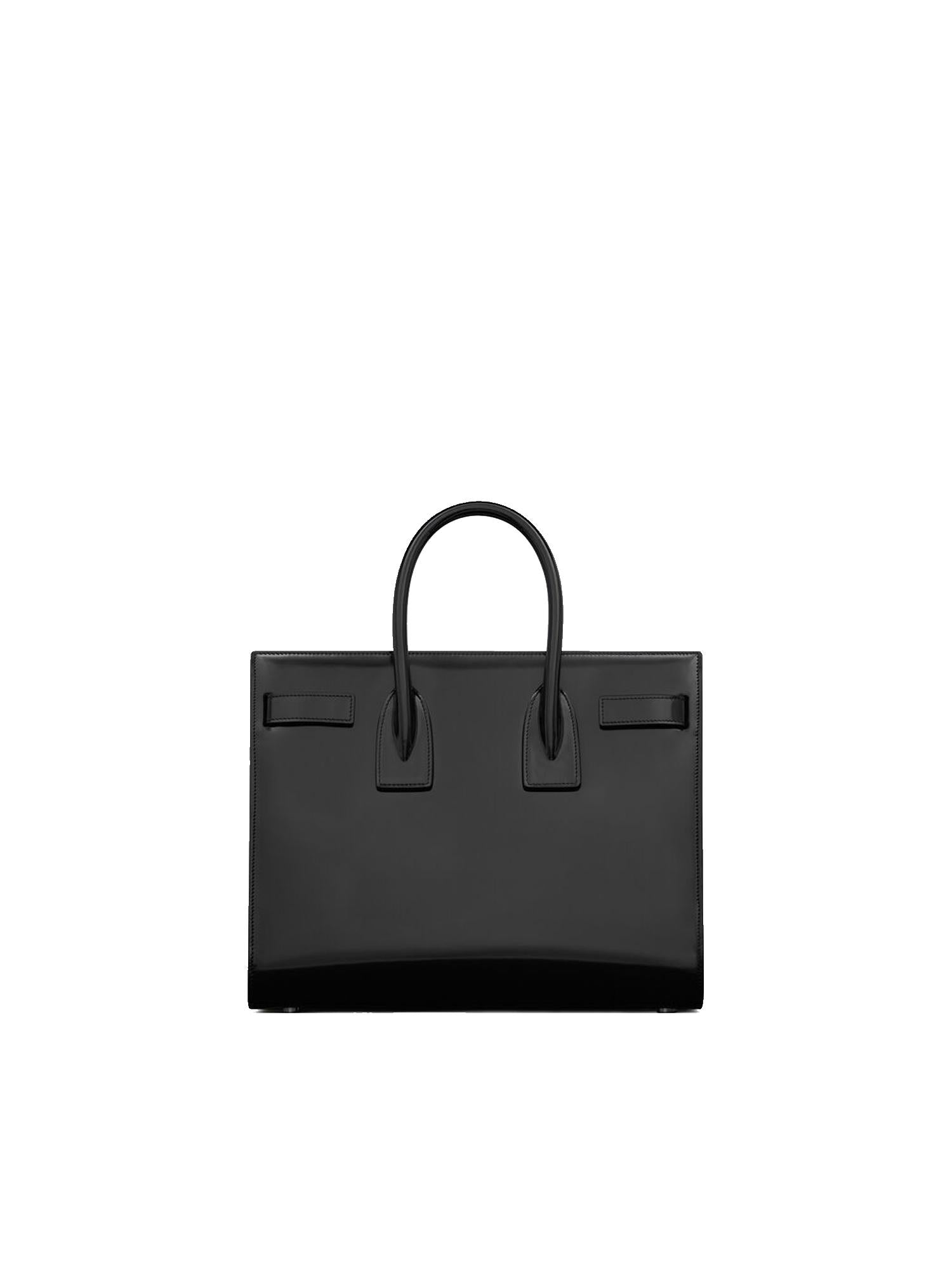 Borsa Sac De Jour in pelle verniciata 398709 AAB9H1000 SAINT LAURENT 
